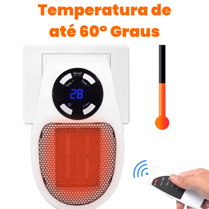 Aquecedor de Ambiente Elétrico 500W - AQUECEHEAT®