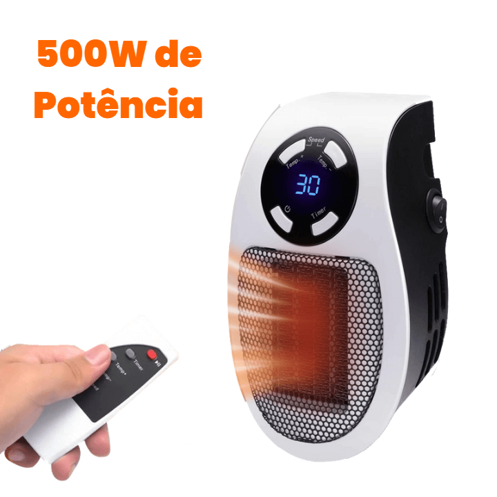 Aquecedor de Ambiente Elétrico 500W - AQUECEHEAT®